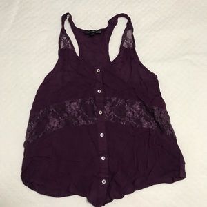 Dark purple / plum tank top